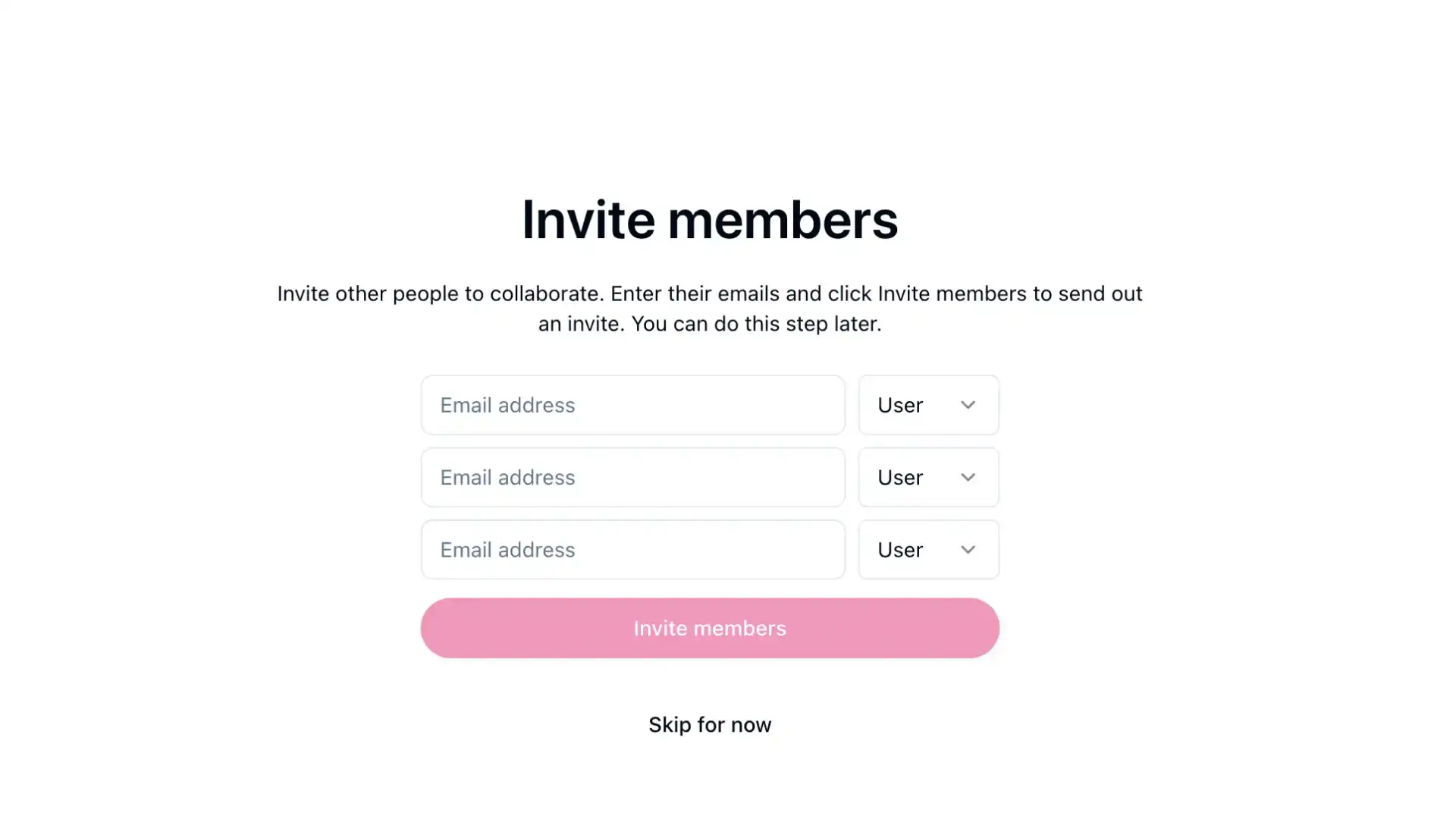 Arcee platform invite members screen in account settings