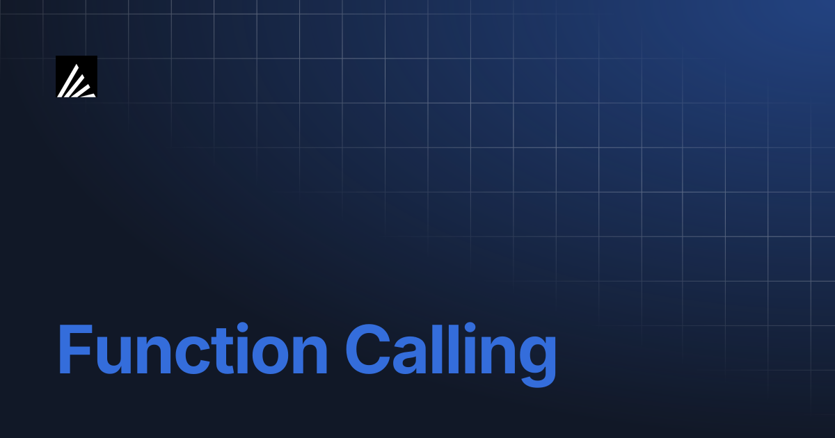 Function Calling | Arcee AI Documentation