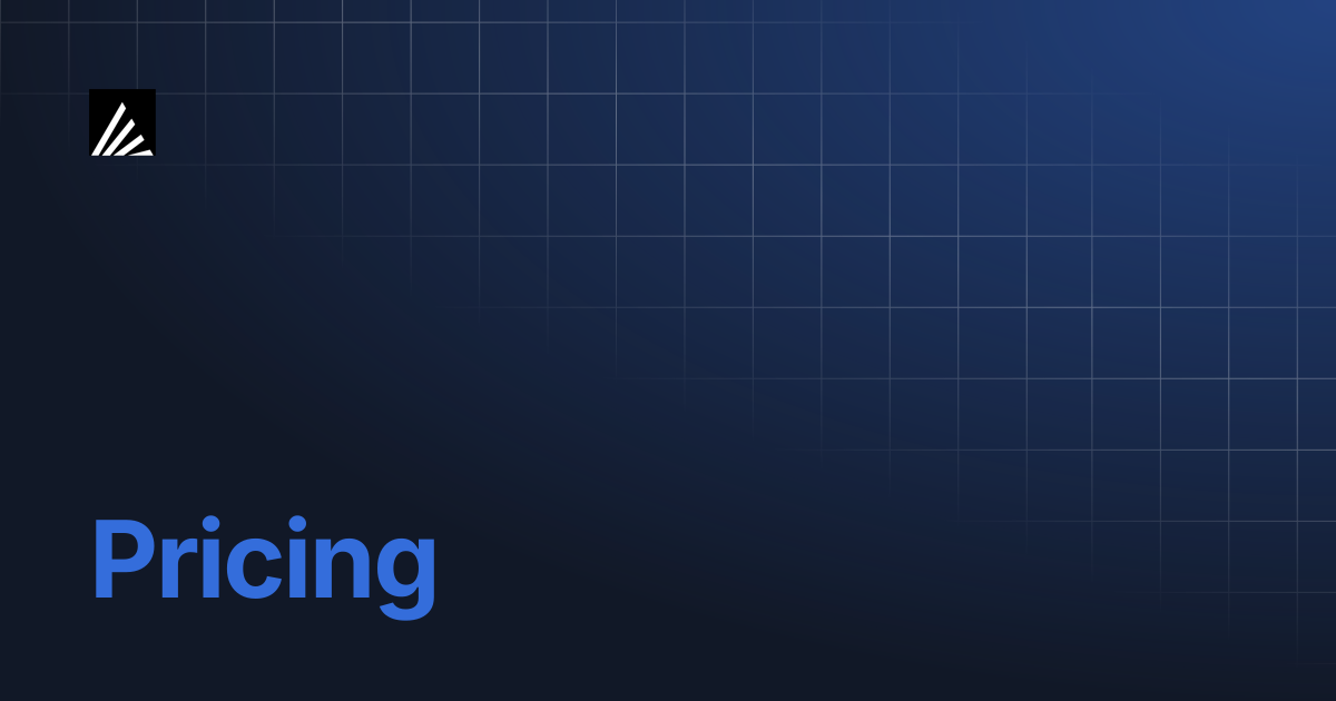 Pricing | Arcee AI Documentation