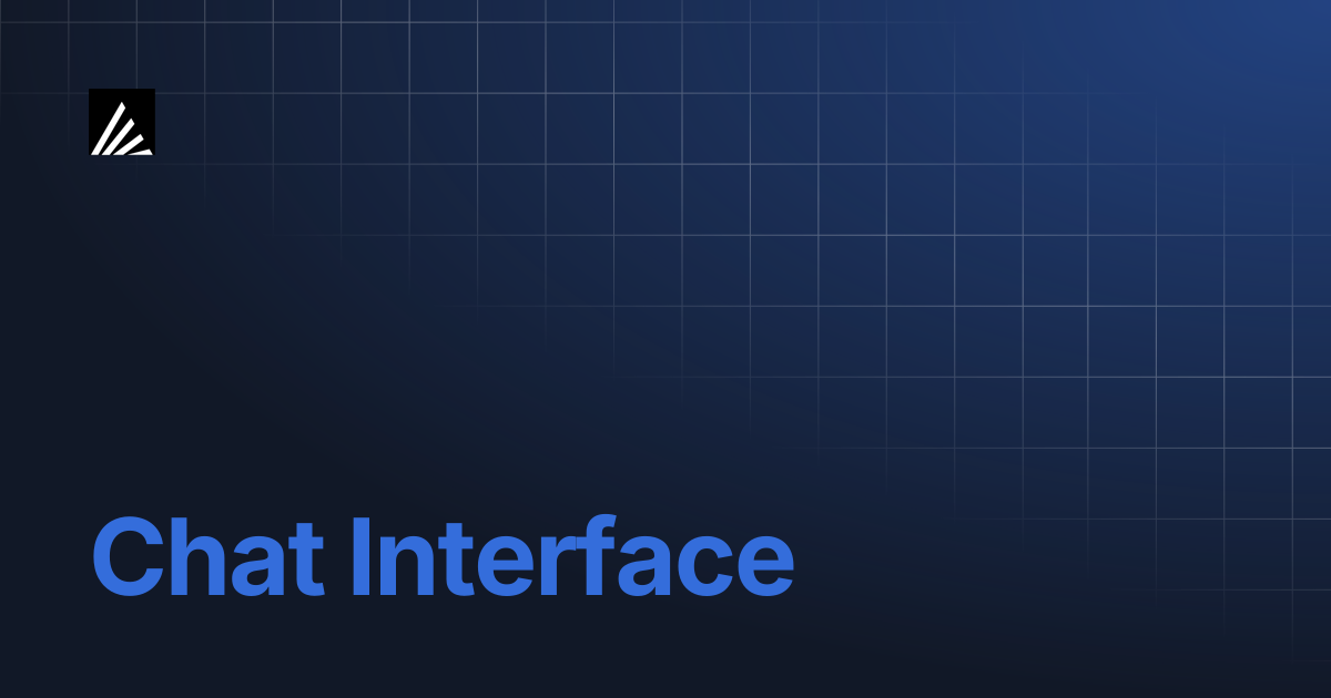 Chat Interface | Arcee AI Documentation
